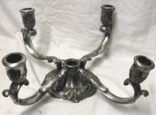 Reed & Barton Silverplate 4-Light Candelabra Centerpiece with Glass Bowl, Pattern 331 — listing 2