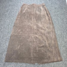 Dialogue Women's Brown Genuine Washable Leather Pencil Skirt, New with Tags — listing 2