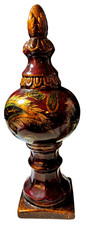 Glazed Ceramic Decorative Finial with Scrolled Acanthus Motif Yes - impressed/stamped mark — listing 6