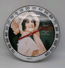 Vintage Coca-Cola "Things Go Better With Coke" Round Dial Thermometer — listing 4
