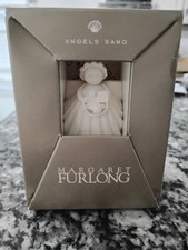Porcelain Angel with Lyre/Harp Christmas Ornament, Blonde Cherub on Cloud — listing 6