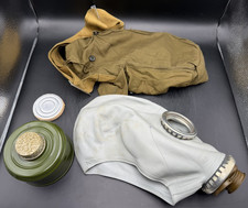 Soviet GP-5 Gas Mask Set with Filter, Bag and Grey Rubber Facepiece