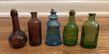 Wheaton Miniature Glass Bottle Collection - Set of 18 Figural & Reproduction Mini Bottles