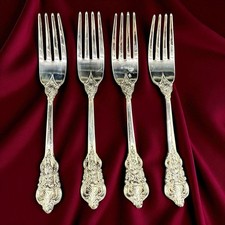 Pair of Vintage Ornate Floral-Pattern Serving/Tablespoons — listing 3