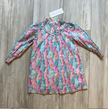 The Oaks Apparel Girls' Pastel Rainbow Striped A-Line Dress, Size 2Y — listing 2