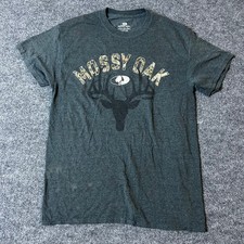 Mossy Oak Logo Graphic T-Shirt, Charcoal Gray, Size XL
