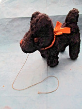 Vintage Black Mohair Scottie Dog Stuffed Toy with Glass Eyes and Felt-Lined Ears — listing 4