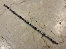 Silpada Sterling Silver Amber Cabochon Link Bracelet, 7.25 inch — listing 5