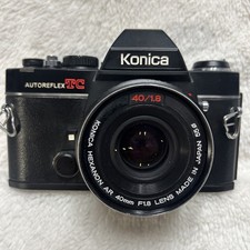 Konica 35mm SLR Film Camera with Konica Hexanon Lens and Leather Case, listing 3