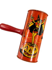 Vintage 1940s-50s Tin Litho New Year's Eve Noisemaker with Dancing Couple Graphic — listing 4