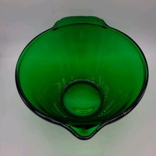 Vintage Green Diamond-Point Glass Bottle with Anchor Hocking Mark, 5" x 2.5" — listing 3