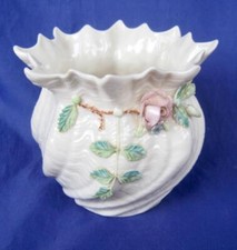 Belleek Irish Parian China Cachepot with Applied Flowers, Carlingford Pattern — listing 6