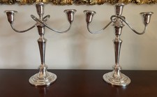 Vintage Weighted Sterling Silver 3-Light Convertible Candelabra — listing 3
