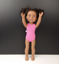 Vintage Ceramic African American Girl Figurine Hugging Teddy Bear — listing 5