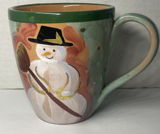 Starbucks Hand-Painted Terracotta Christmas Tree Mug, Made in Italy