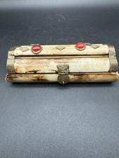Handcrafted Bone and Brass Domed Trinket Box with Owl Latch — listing 5