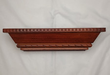 Vintage Wooden Wall Shelf with Dentil Molding — listing 2
