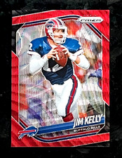 Panini Prizm Black Jim Kelly Orange Prizm Refractor /49, listing 6
