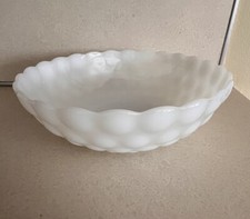 Anchor Hocking Fire King White Milk Glass Bubble Pattern Cup & Saucer Set — listing 6