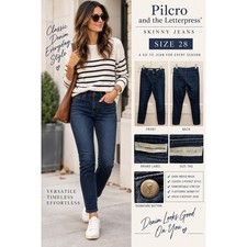 Pilcro and the Letterpress Stet Fit Jeans, Light Gray, Size 27