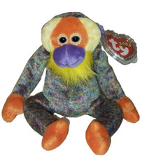 Ty Beanie Babies Tan Orangutan Plush with Heart Tag, listing 4