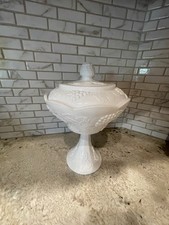 Indiana Glass Marigold Carnival Glass Punch Bowl, Harvest Grape Pattern — listing 6