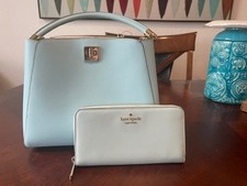 Kate Spade New York Phoebe Top Handle Satchel, Floral Applique, Bluestone