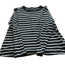 Old Navy Blue and White Striped Sleeveless Tiered Swing Dress, Women's Size L — listing 4