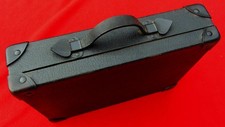 Antique Wood & Brass-Bound Steamer Suitcase with S.W.L. Monogram — listing 2