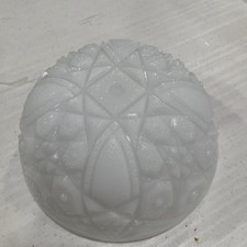 McKee Concord Toltec Pattern Milk Glass Footed Bowl — listing 5