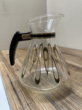 Vintage Douglas Flameproof Glass Coffee Carafe with Gold Leaf Design — listing 6