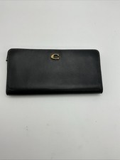 Coach Slim Envelope Wallet in Yellow Crossgrain Leather, listing 4