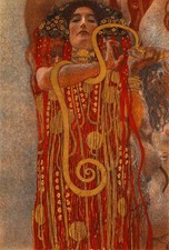 Gustav Klimt 'Hygieia' Framed Art Print (Detail from Medicine)