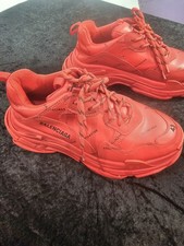 Balenciaga Triple S Allover Logo Sneakers Red — listing 3