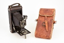 Kodak No. 3A Autographic Folding Pocket Camera with Leather Case — listing 2