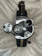Bell & Howell 240 16mm Movie Camera with Turret-Mounted Wollensak Lenses and Leather Strap — listing 2