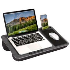 lap light Vintage Lap Desk with Built-in Light, Mousepad, and Storage