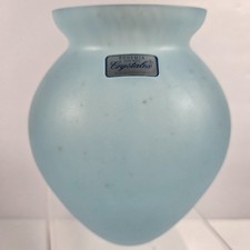 Blue Satin Milk Glass Figural Covered Dish with Chick/Bird Finial on Tri-Leg Base — listing 3