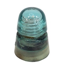 Brookfield No. 16 Aqua Glass Beehive Telegraph Insulator, Patents 1884