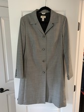 Talbots Woman Black Wool Button-Front Coat, Size 1X — listing 5