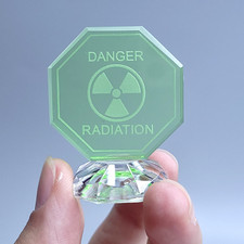 Depression Era Uranium Glass Small Plate / Saucer, 4.5 inch