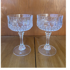 Cristal d'Arques Longchamp 24% Lead Crystal Champagne Coupe Sherbet Glasses 5.5in Set of 4 — listing 2