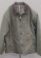 Vintage Carhartt Sherpa-Lined Duck Canvas Jacket in Brown — listing 5