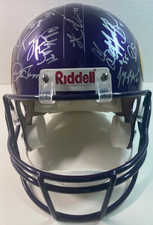Minnesota Vikings Team-Signed White Panel Logo Football with Multiple Player Autographs — listing 5