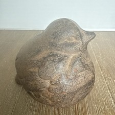 Cast Iron Bird Figurine Doorstop / Decorative Sculpture