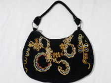 Boho Embroidered Floral Mandala Handbag with Zip Top and Detachable Crossbody Strap — listing 4