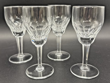 Pair of Mid-Century Hourglass-Form Shot / Cordial Glasses (Clear and Yellow) — listing 5