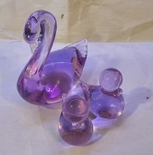 Åhlén & Åkerlund / Swedish Art Glass Figural Cat Sculpture with Controlled Bubbles and Black-Grey Sommerso Core — listing 5