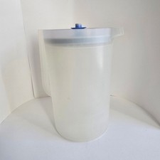Tupperware Sheer/Frosted Gallon Pitcher with Magenta Flip-Top Lid — listing 6