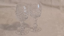 Cut Crystal Cordial / Sherry Glass with Diamond and Fan Cut Pattern — listing 2